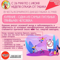 Неделя отказа от табака Неделя отказа от табака.